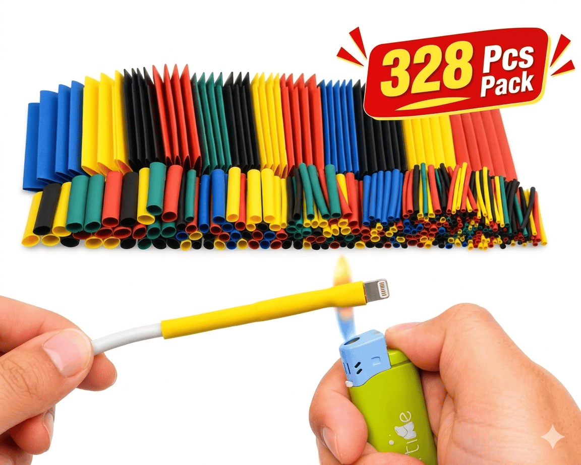 Heat Shrink Tubes 328 Pcs Pack - Wire Insulation Tubes / Tubing
