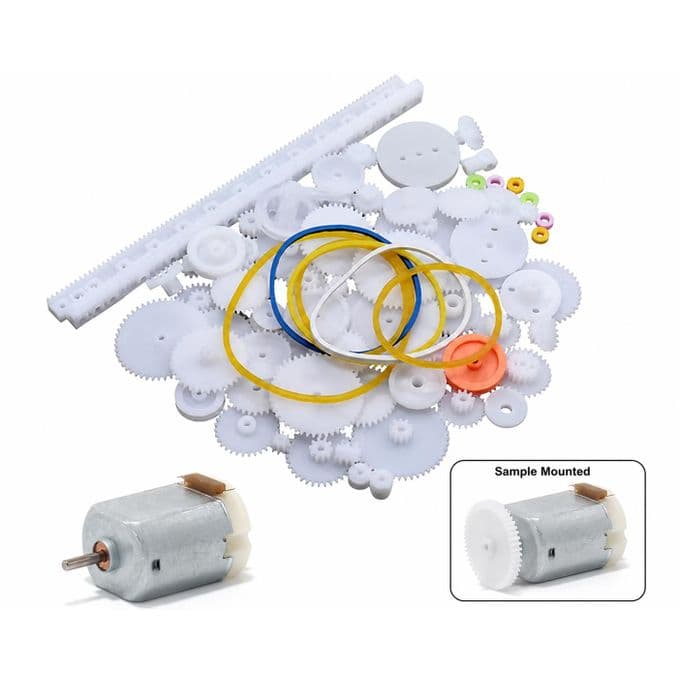 75 PCS Plastic Gear kit For DC Motors / Motor Gears