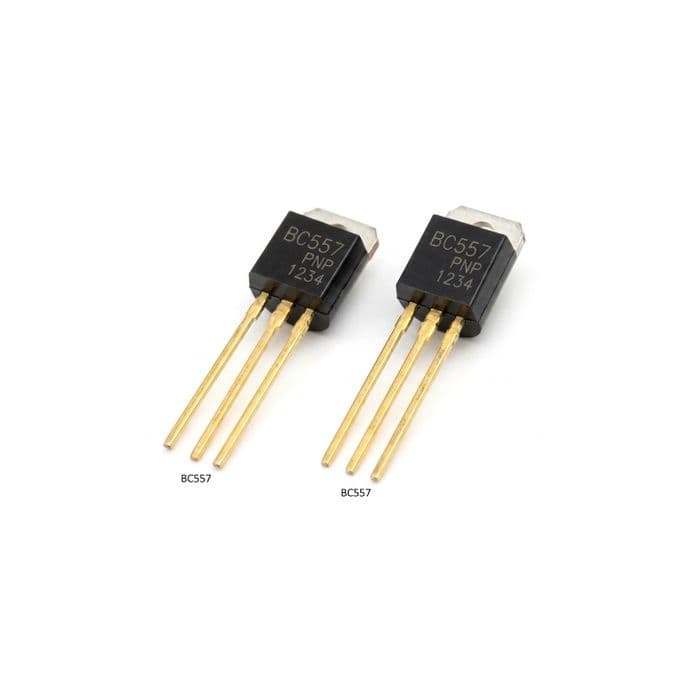 BC557 Bipolar Junction Transistors – BJT PNP 45V 100mA