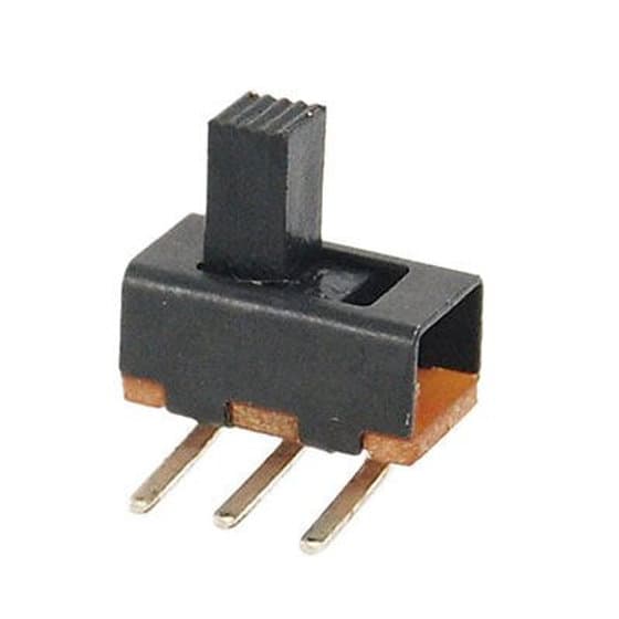 SPDT PCB Mount Vertical Slide Switch - 3 Pin SS12F2 1On 2 Position 1P2T 