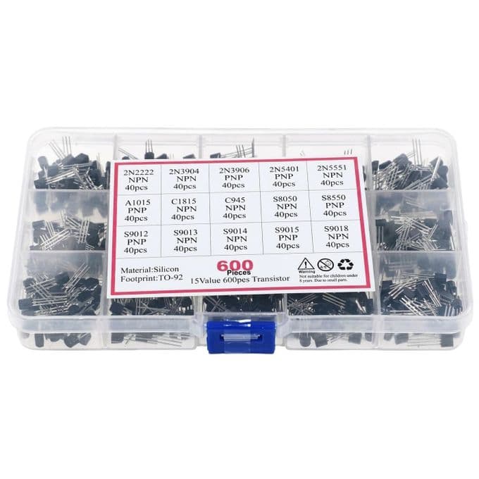 600pcs TO-92 Transistor KIt - 30 Types 20 Pieces