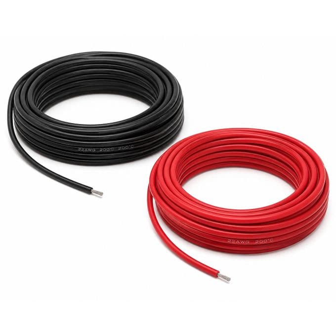 22 AWG Wire - 1 Meter Silicone Insulated Tinned Copper 