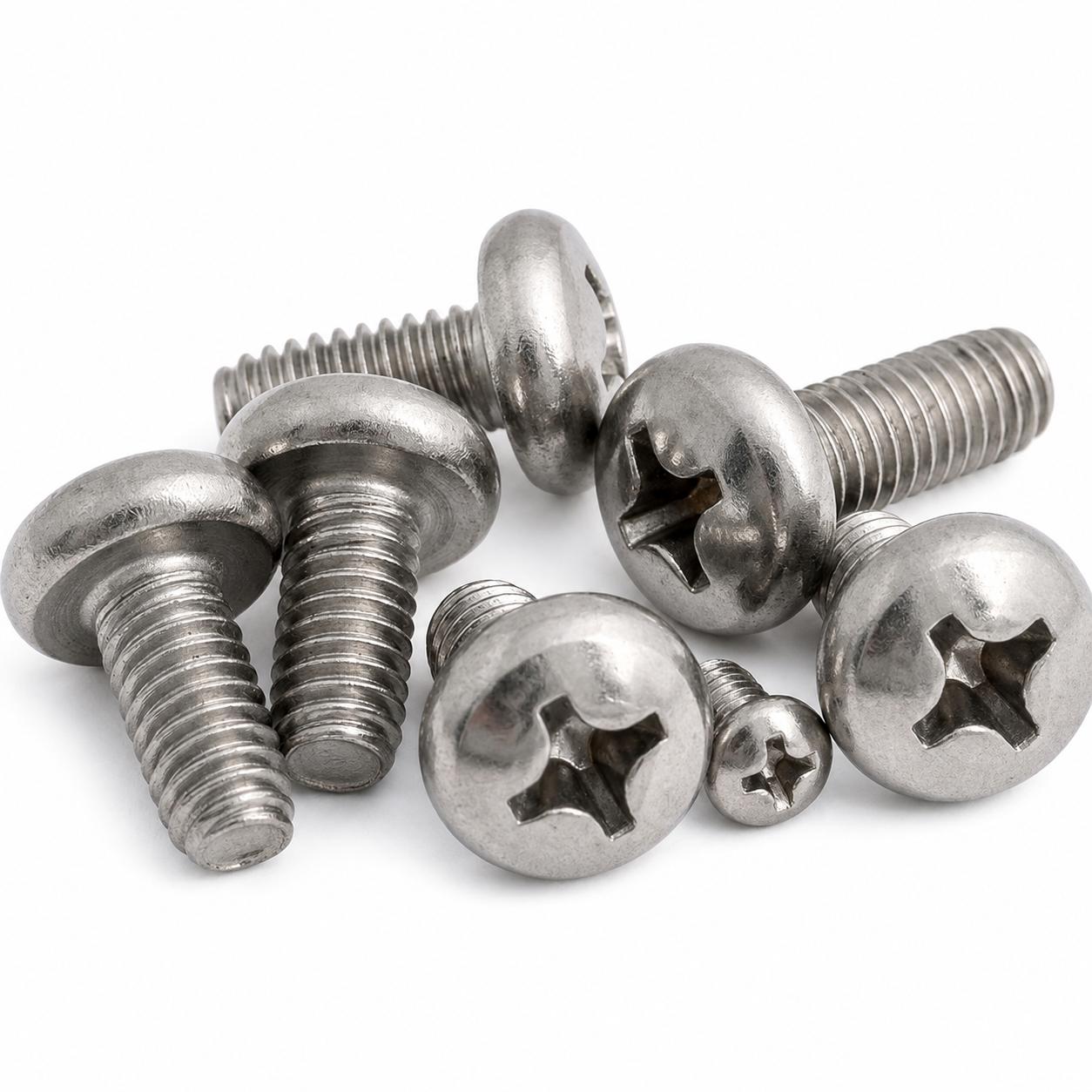 Stainless Steel Screws M2 M6 Phillips Pan Screws