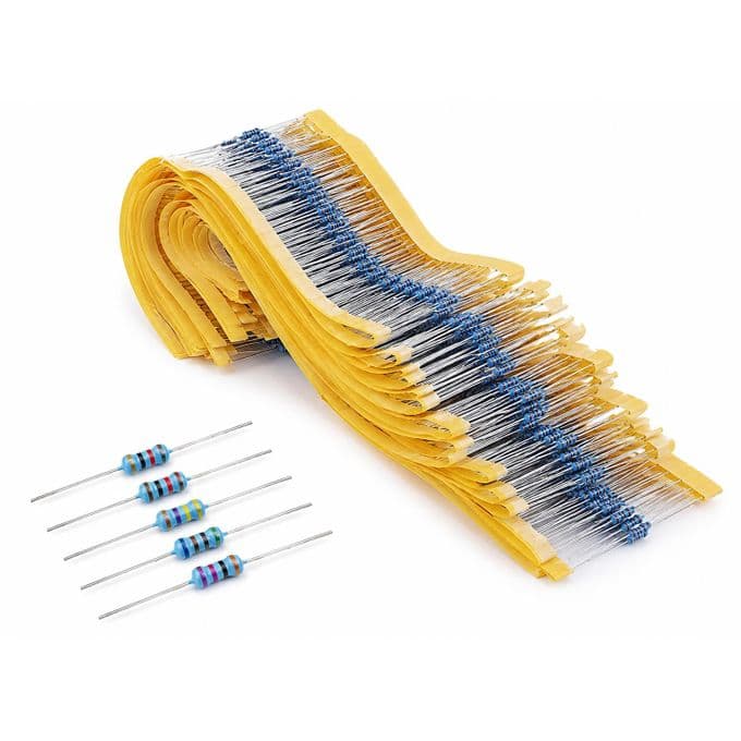600 Pcs 1/4W Metal Film Resistor Kit - 30 Kinds