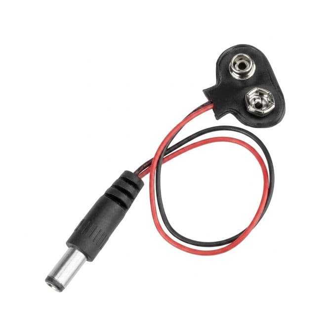 SNAP Clip Battery Connector for 9V Battery with pin 