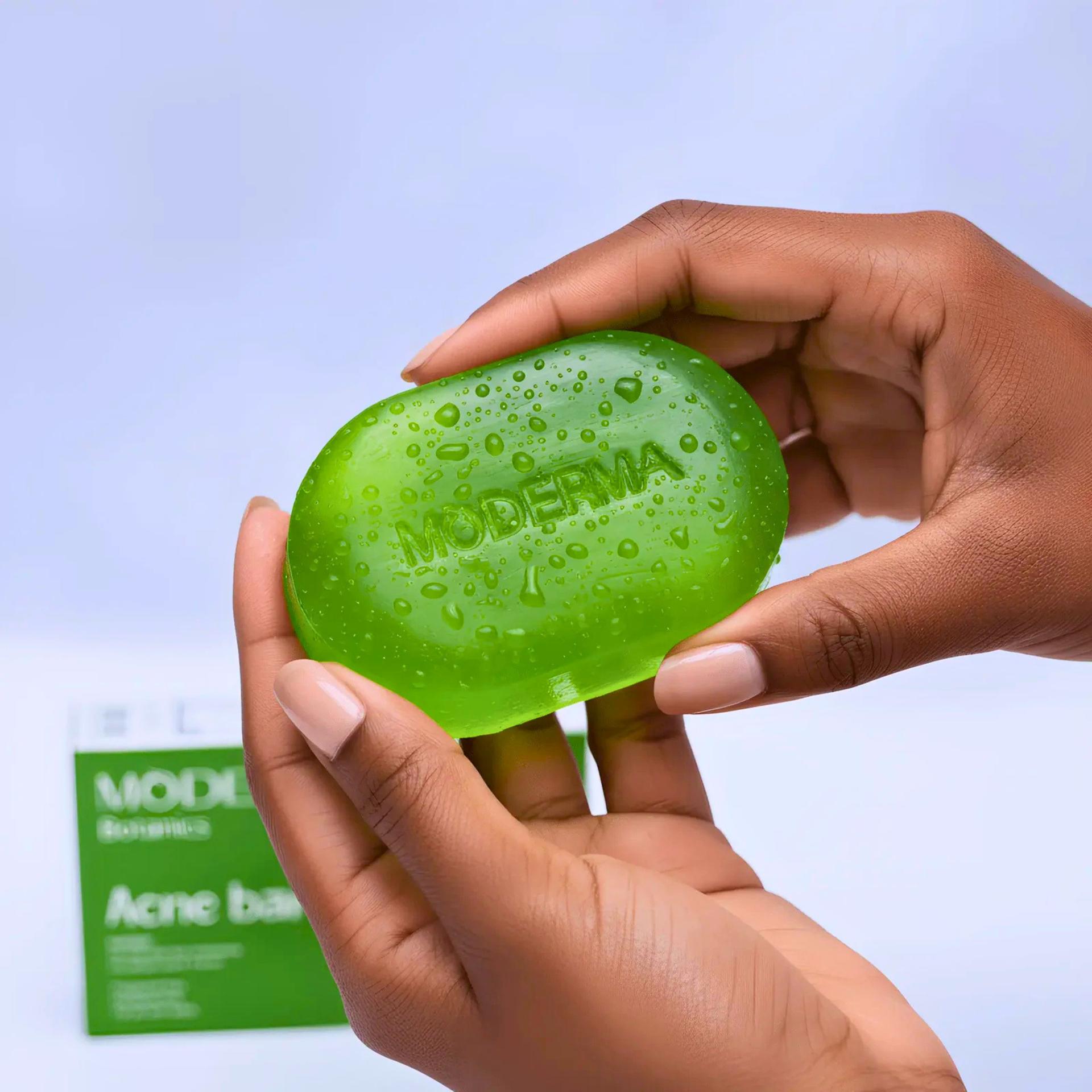 Moderma Botanics Acne Bar – Herbal Cleansing Care for Acne-Prone Skin