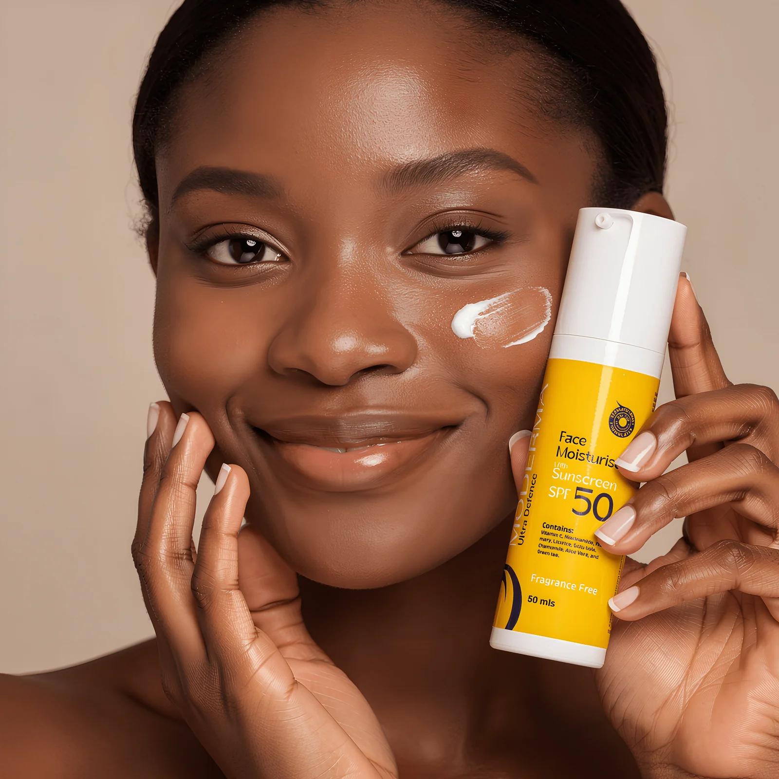 Moderma Defence Face Moisturizer with SPF 50 – Daily Hydration & Sun Protection