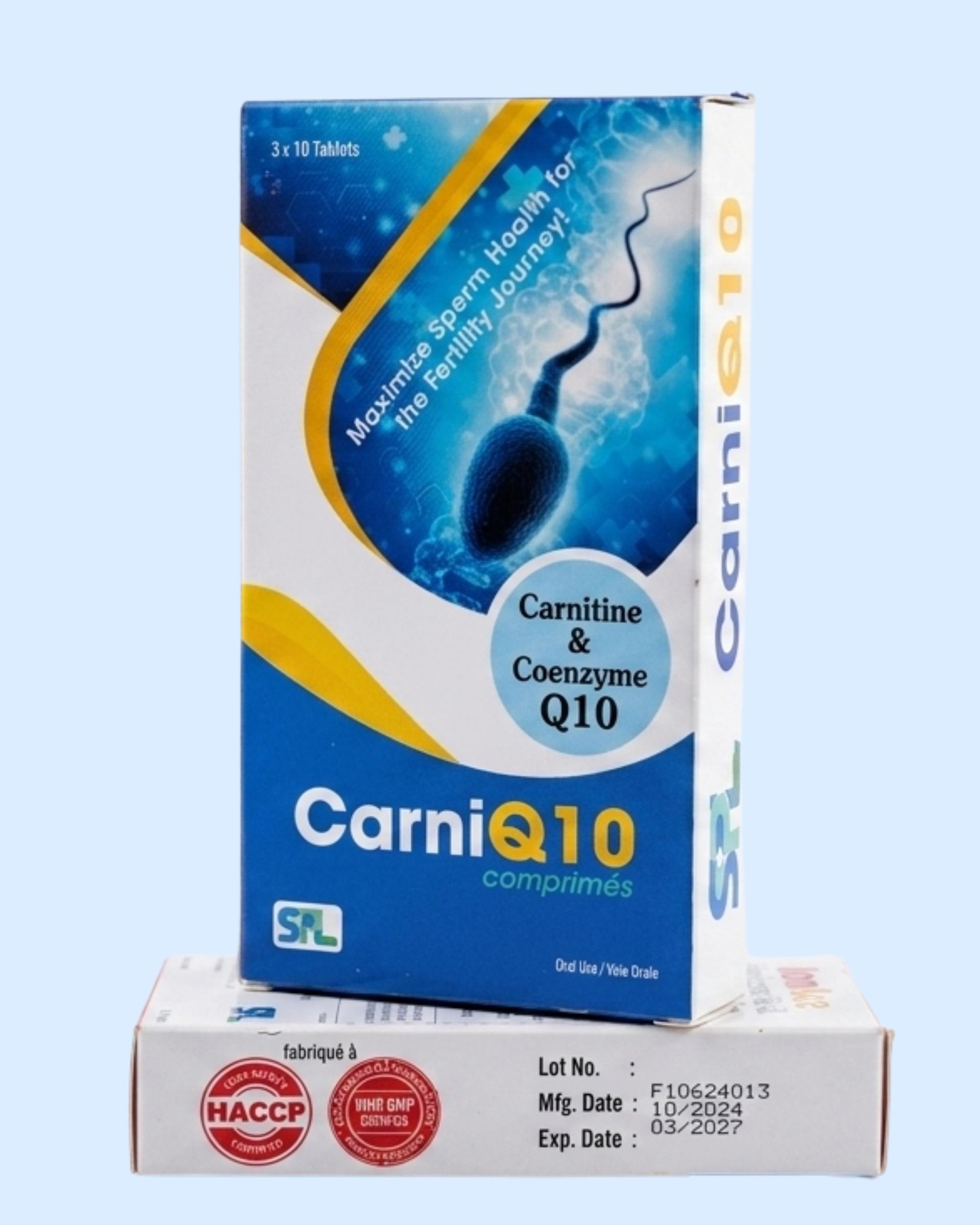 CarniQ10 fertility supplement for men