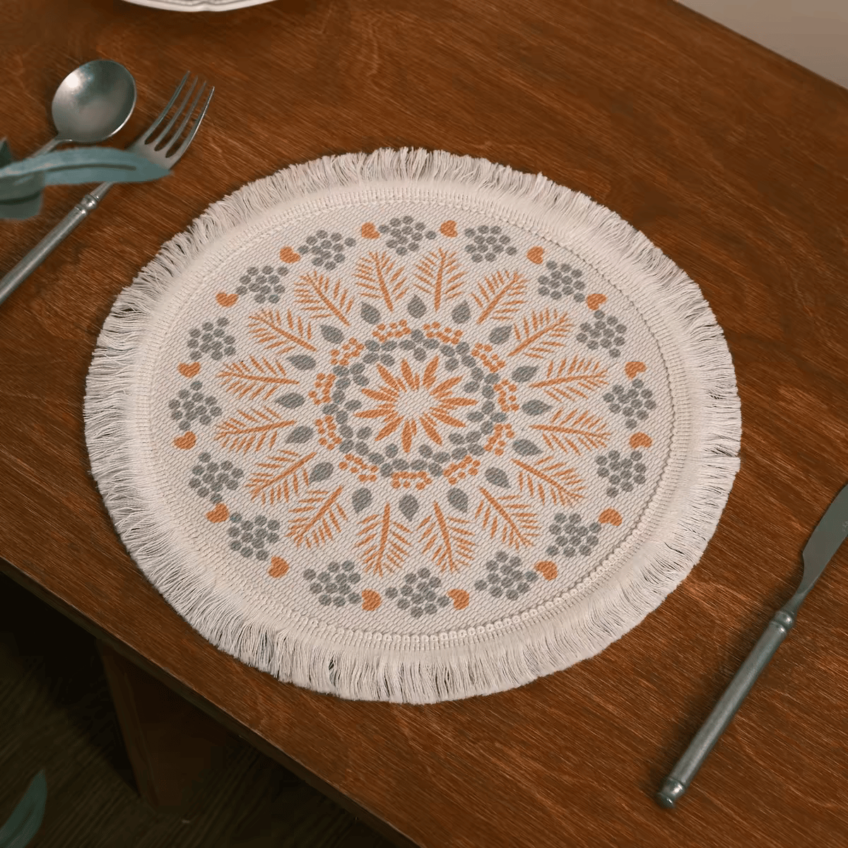 Boho Medallion Round Placemat