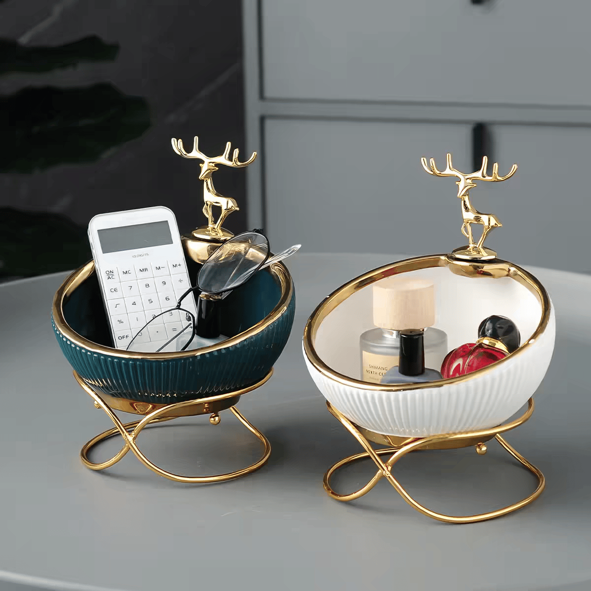 Ceramic storage and decorative bowl