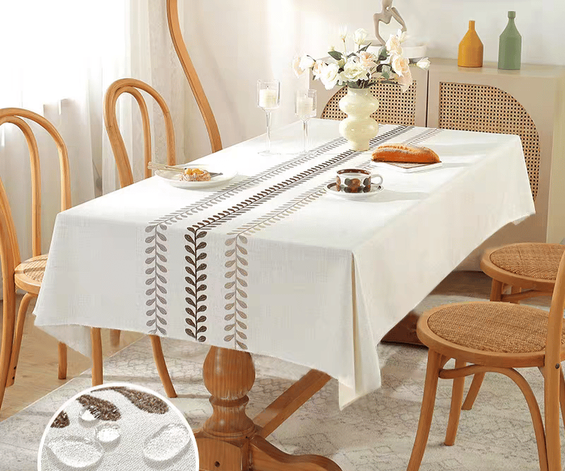 6, 8 seater botanical floral tablecloth 