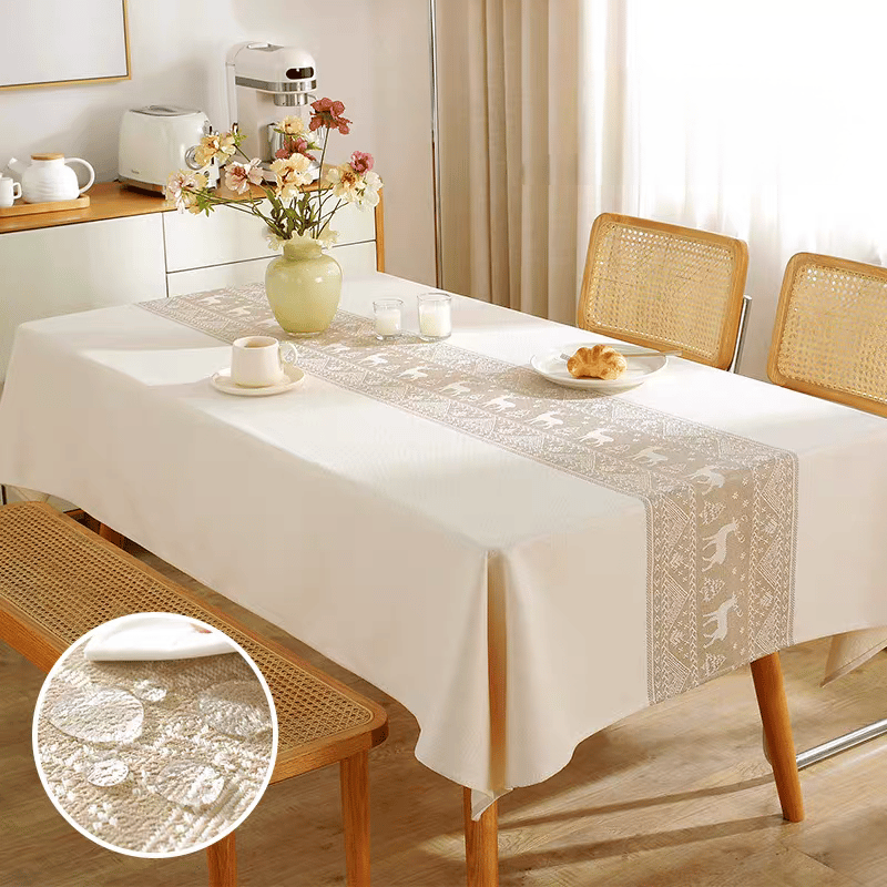 4 Seater Nordic Deer Tablecloth
