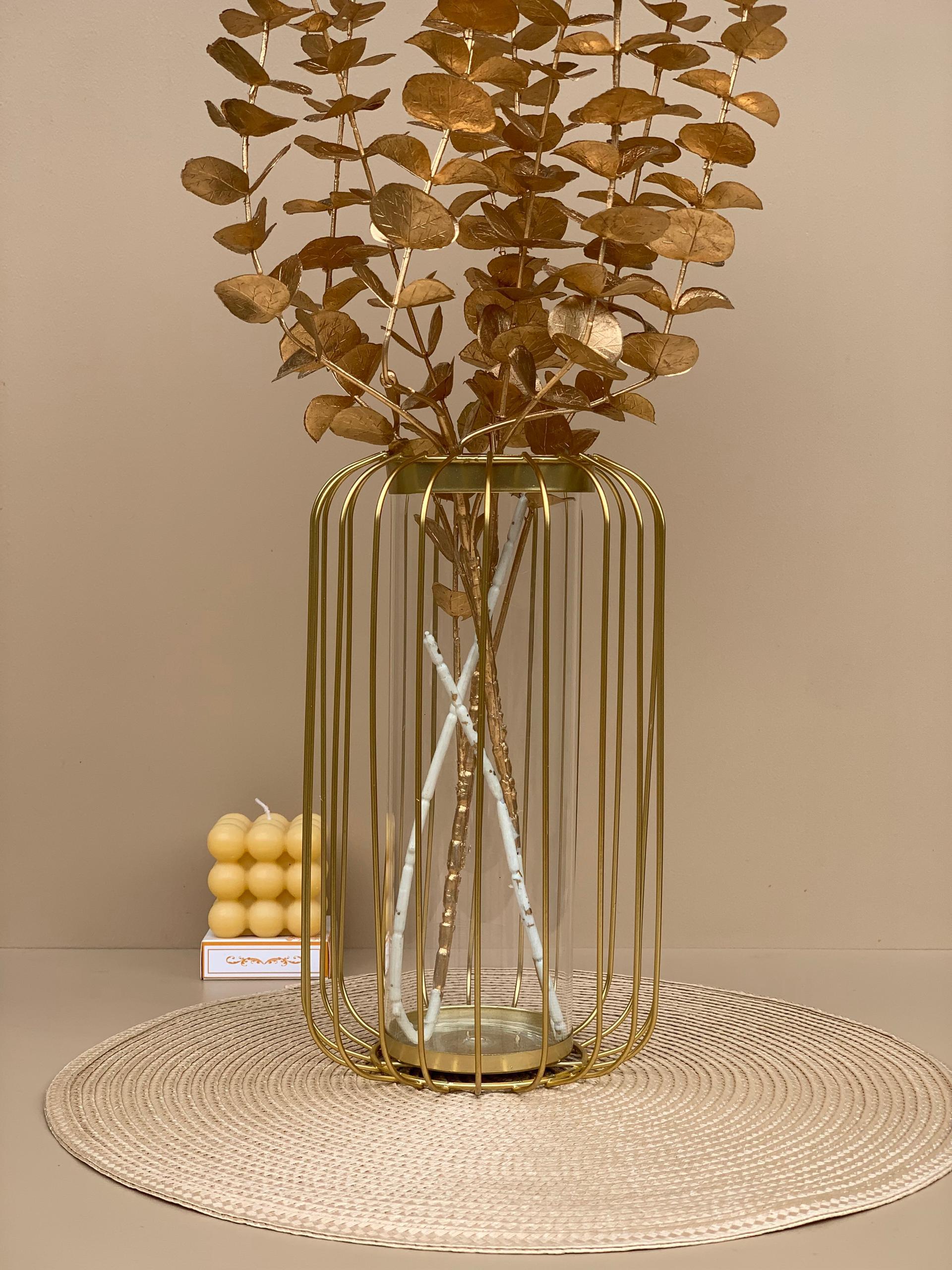 Luxury Gold Vase Centerpiece Set