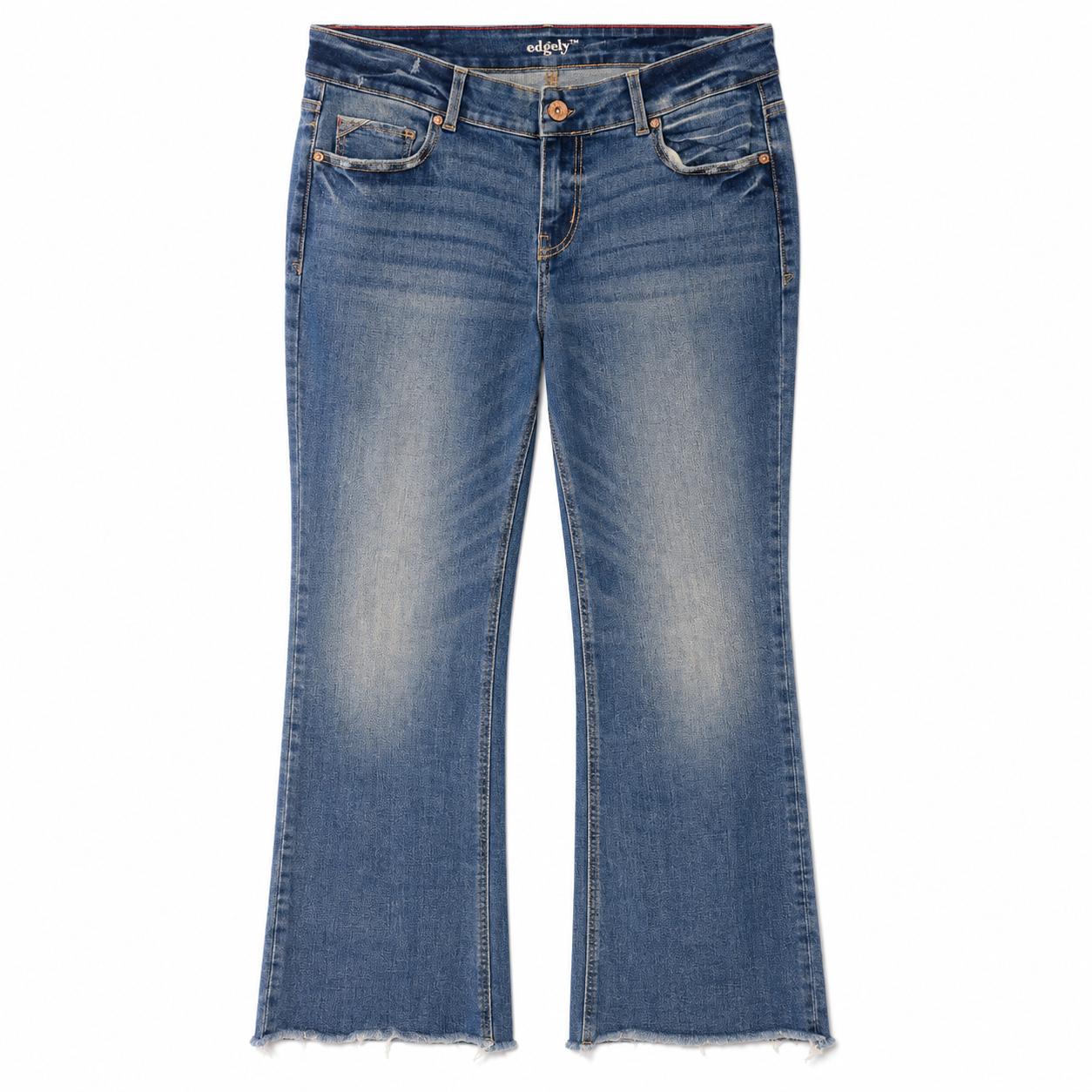 Edgely Women’s Faded Bootcut Jeans