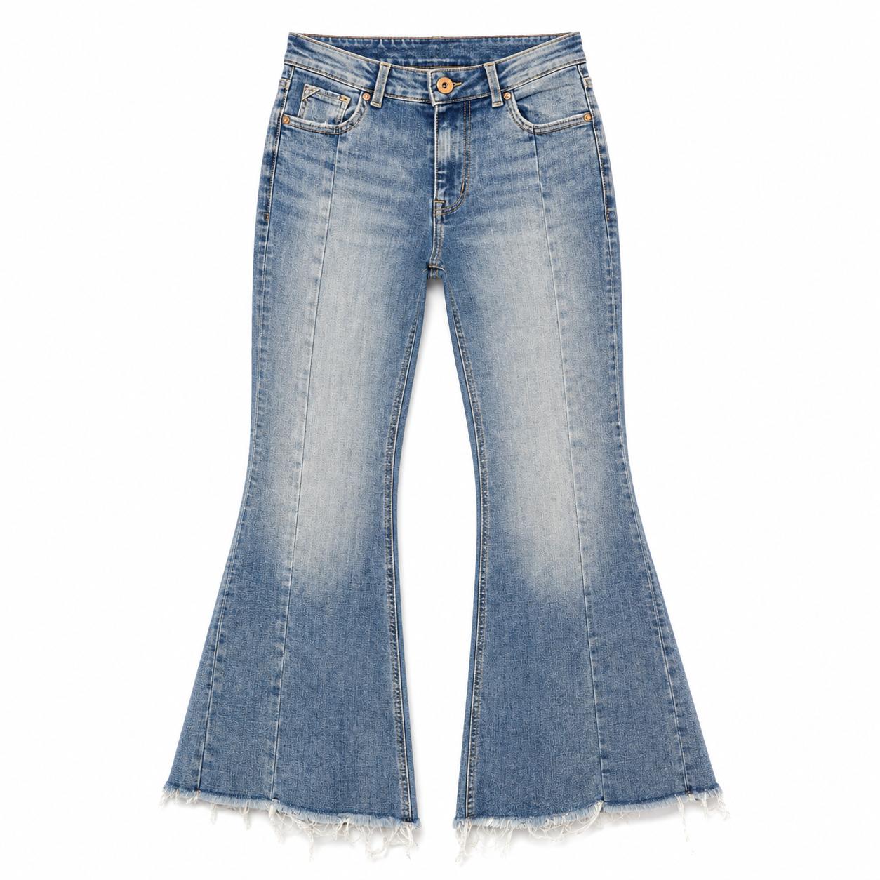 Edgely Women’s Front-Seam Flared Jeans