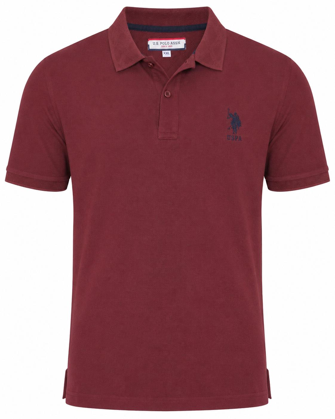 U.S. Polo Assn. Jacquard Collar Polo Shirt
