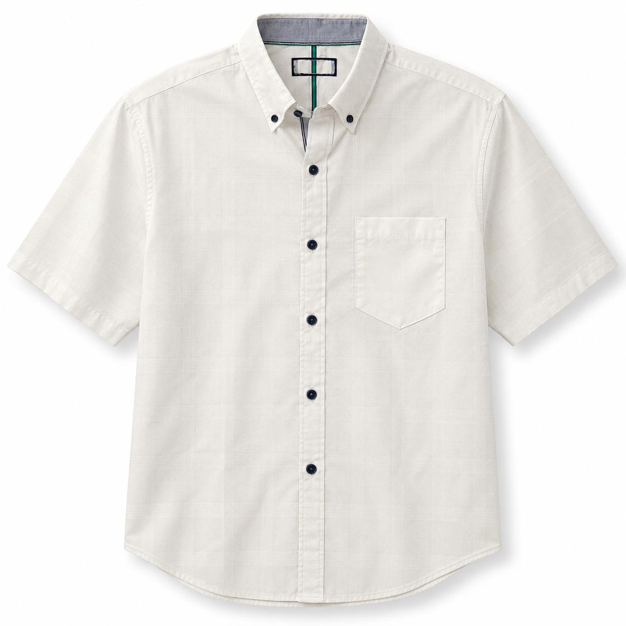 Short Sleeve Dobby Check Shirt
