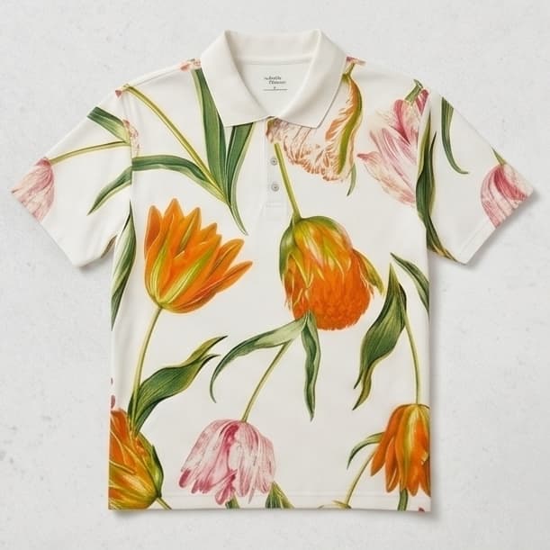  British Museum Floral Print Polo