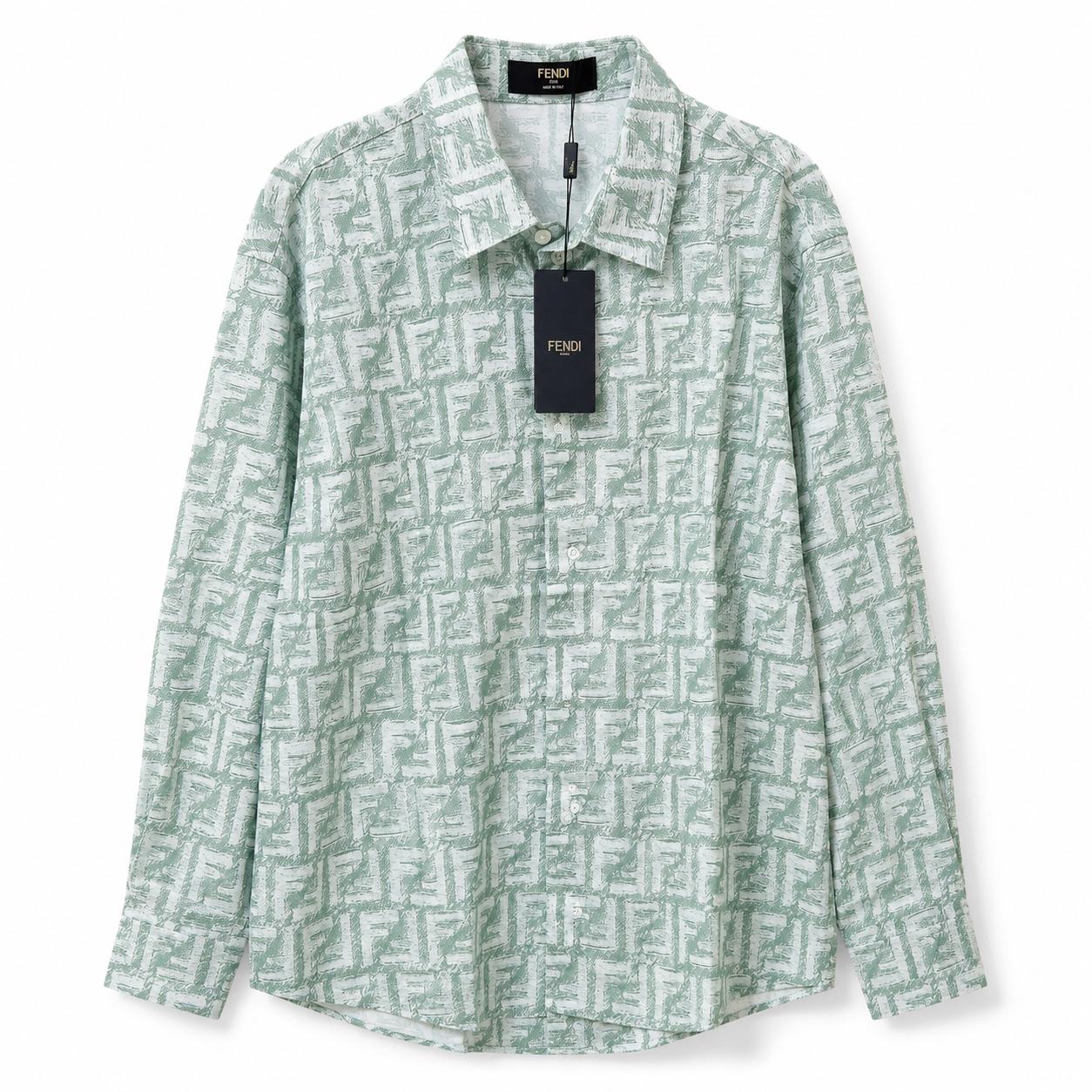 Fendi FF Monogram Long Sleeve Shirt