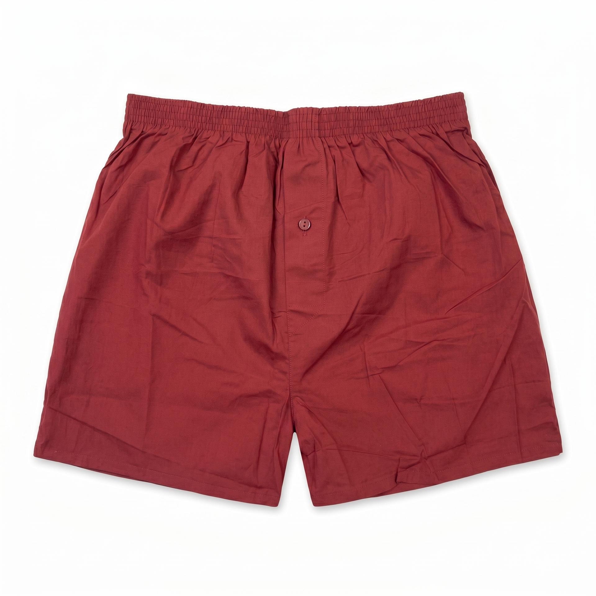Red Boxer Briefs Cotton Finish