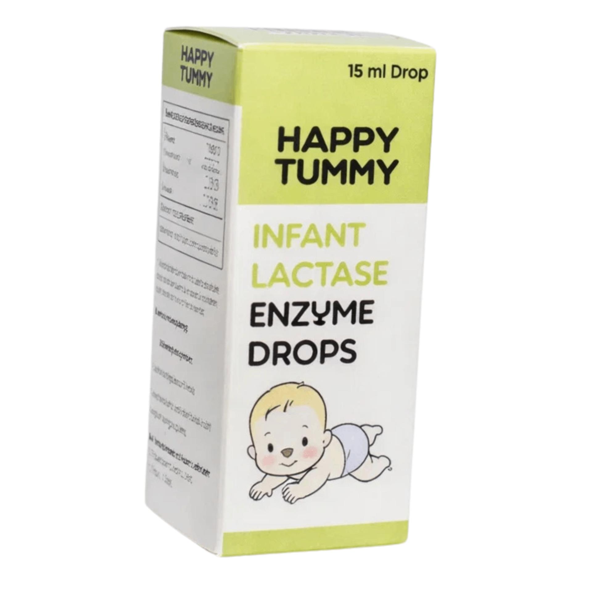 Happy Tummy Infant Lactase Enzyme Drops – Relief for Colic, Gas & Lactose Sensitivity