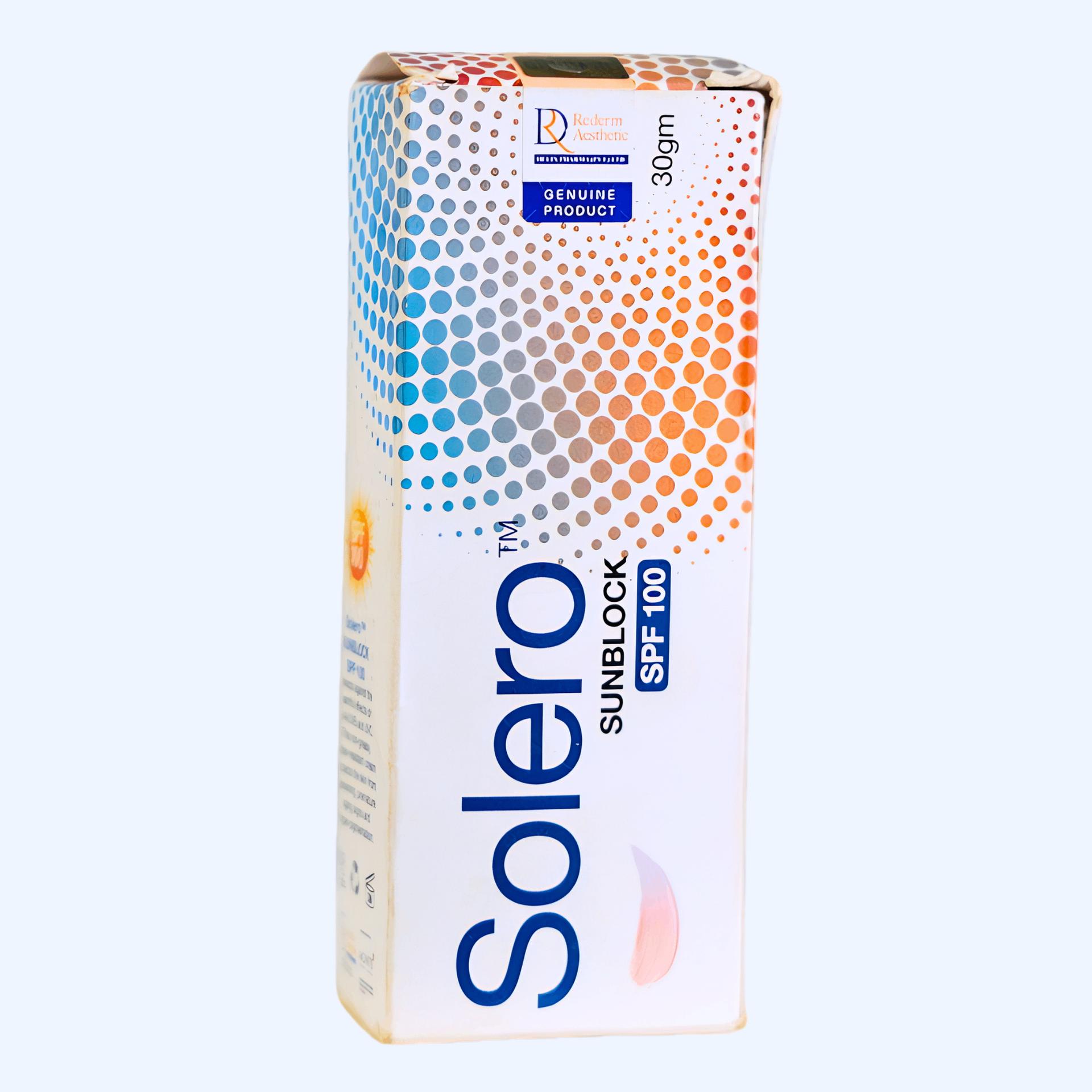 Solero Sunblock SPF 100 – Maximum Sun Protection for All Skin Types