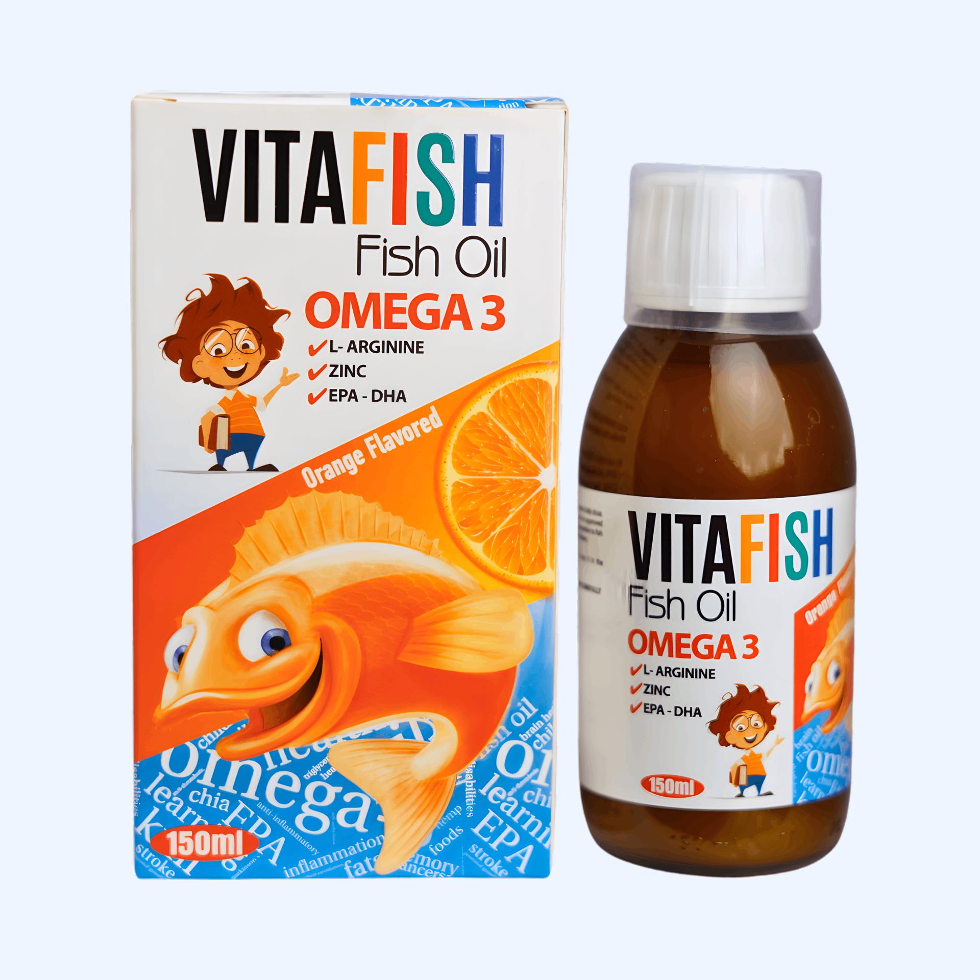 Vita Fish Syrup (L-Arginine, Zinc & EPA-DHA) – Heart, Brain & Vitality Support