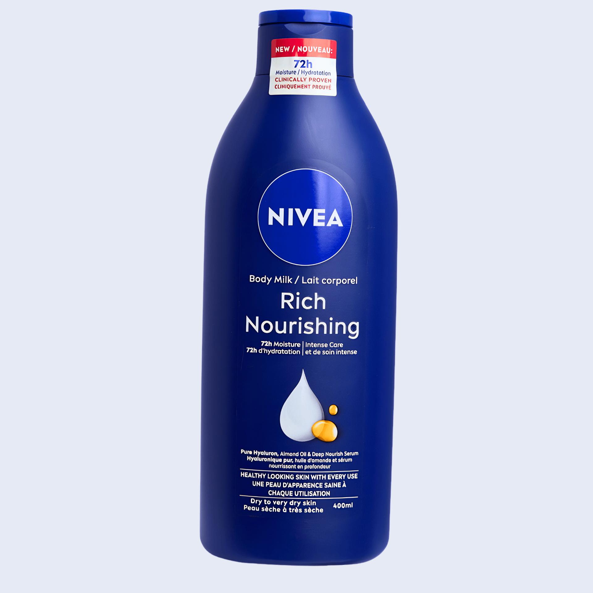 Nivea Body Milk (Rich Nourishing / Lait Corporel) – Deep Moisture for Dry Skin