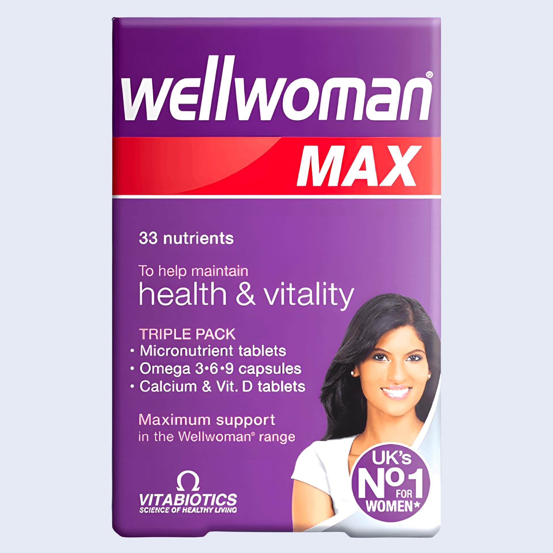 Wellwoman Max – Maximum Nutritional Support for Women’s Health & Vitality