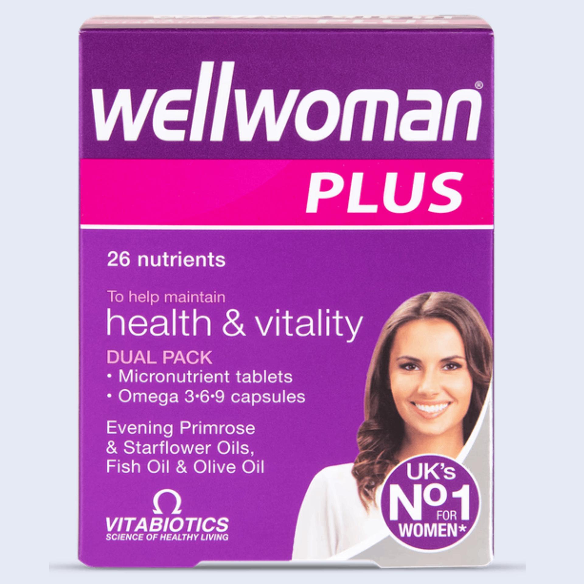 Wellwoman Plus – Advanced Multivitamin & Omega Support for Women