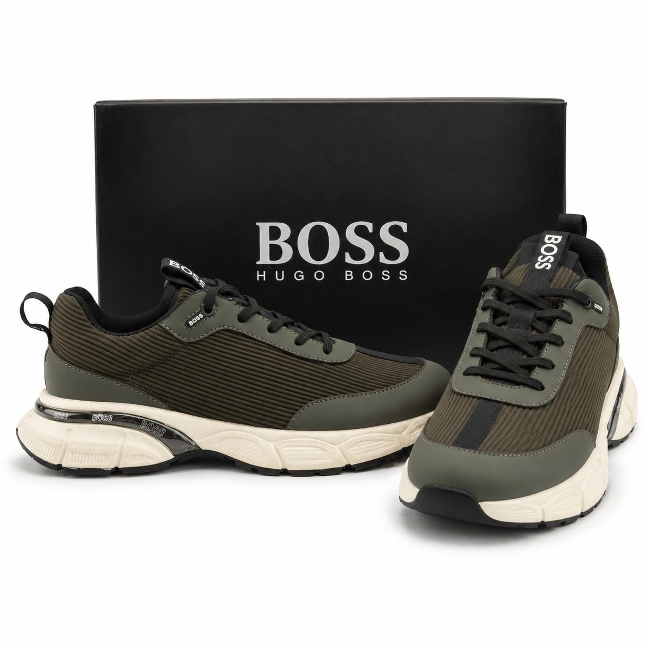 HUGO BOSS Men's Leather High-Top Sneakers
