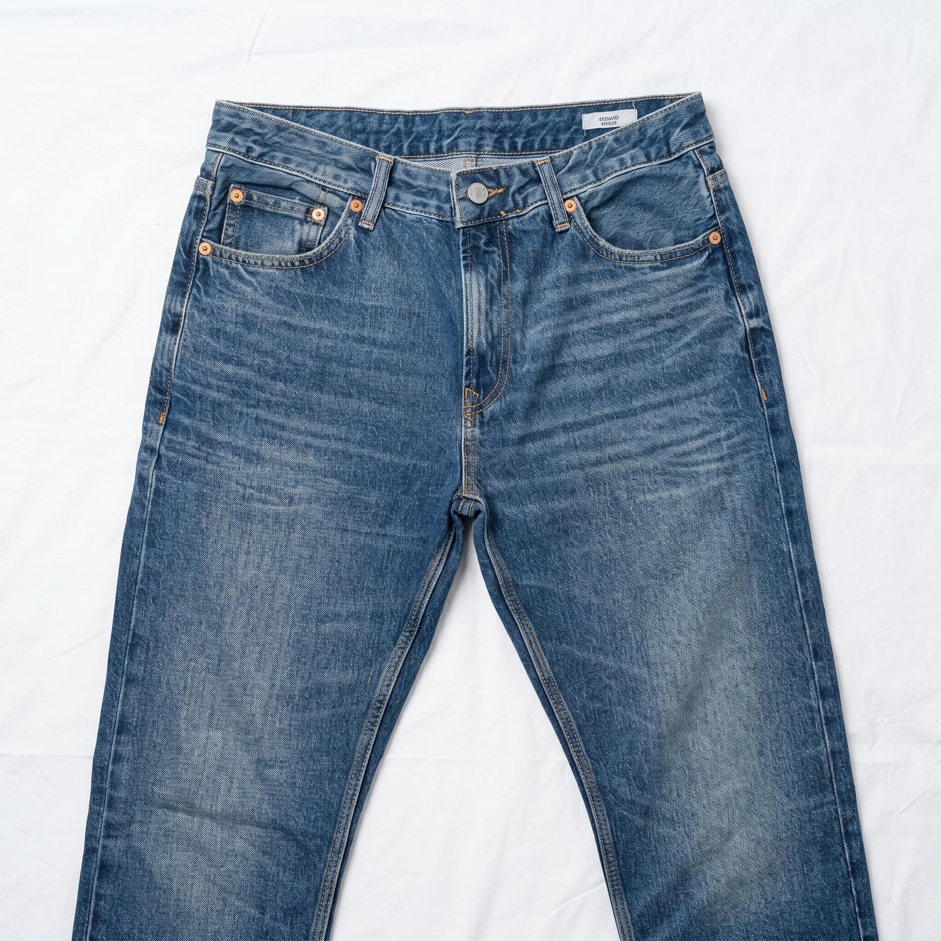 Collins Vintage Wash Straight Leg Jeans