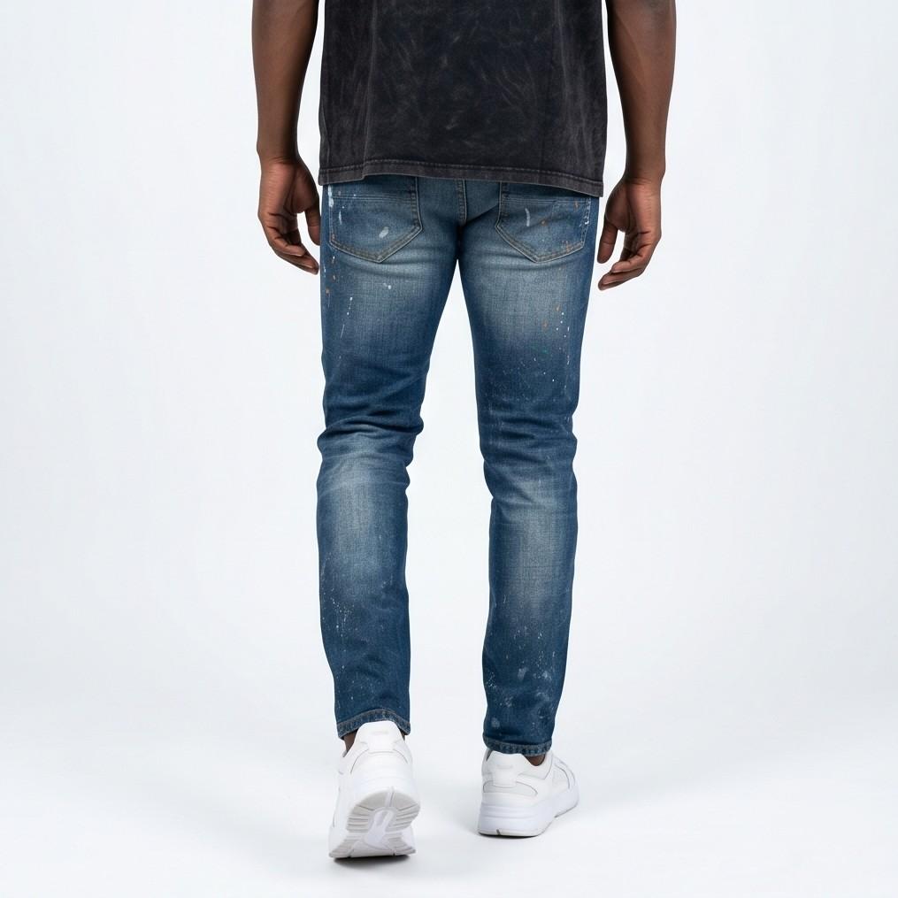 Amiri Paint Drip Distressed Skinny Jeans