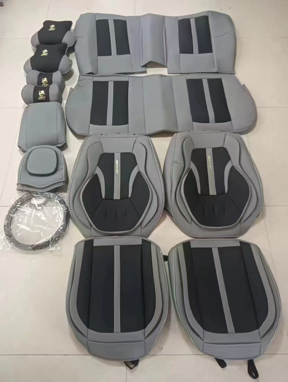 LUXURY LEATHER CAR SEAT COVERS - FULL INTERIOR SET