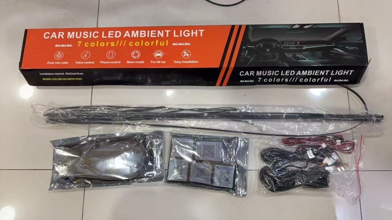 MULTI-COLOR CAR MUSIC LED AMBIENT LIGHTING KIT(interior lighting)