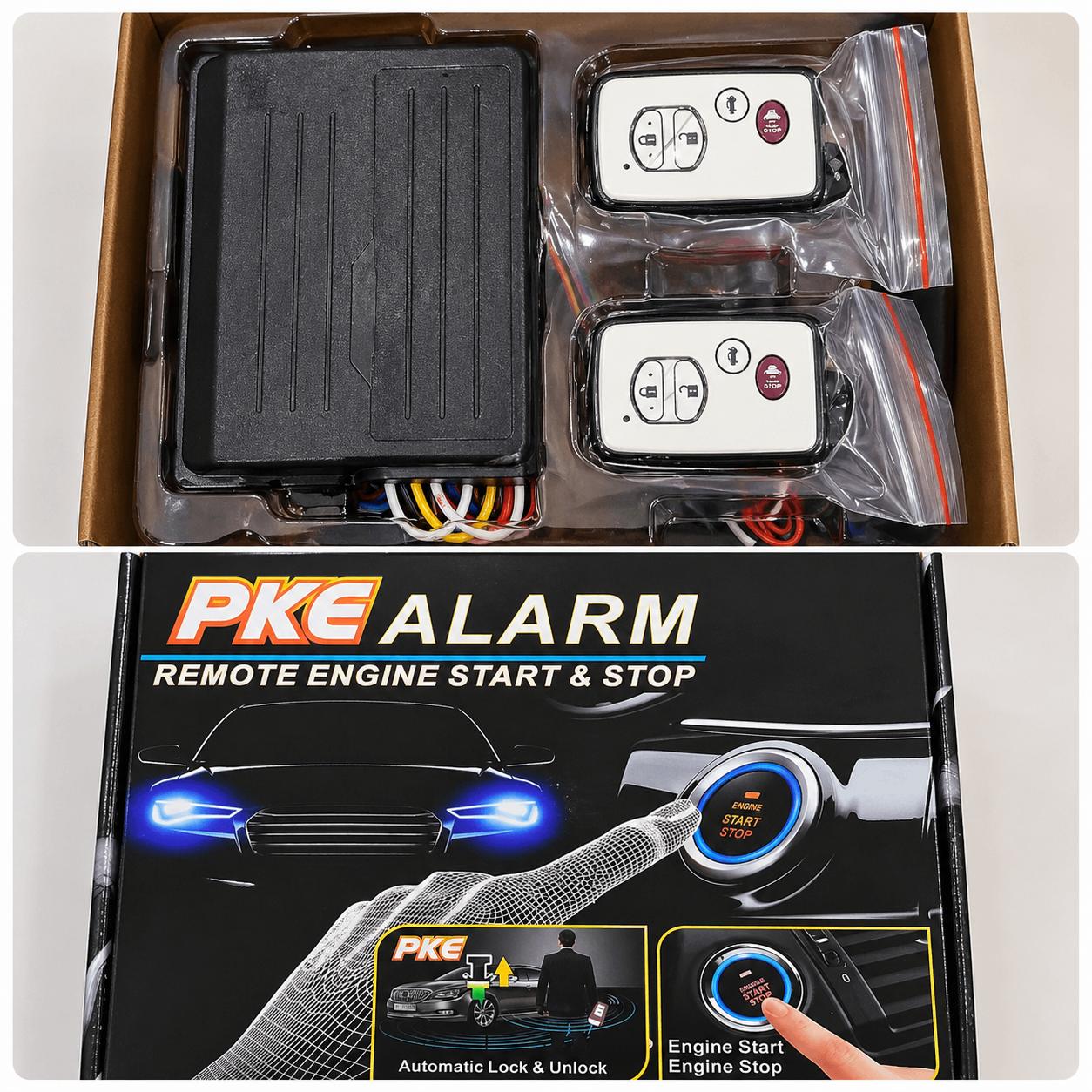 PUSH TO START BUTTON & Alarm system